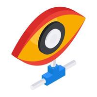 A unique design icon of eye vector