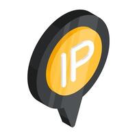 Perfect design icon of ip address vector
