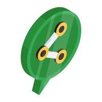 Modern design icon of share chat vector