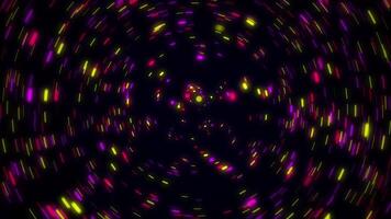 loop graphics rotating neon lines 3 colors pink yellow red Created with AfterEffect video