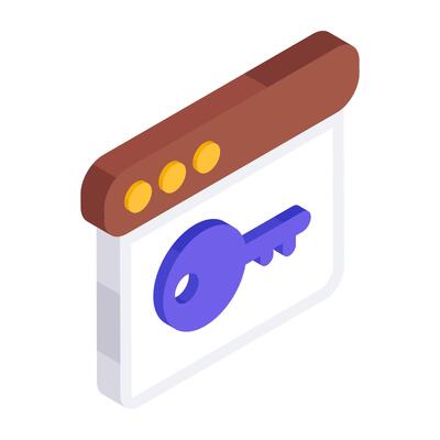 Modern design icon of web security