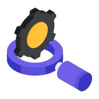 Premium download icon of search setting vector