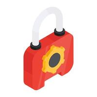 Unique design icon of security setting vector