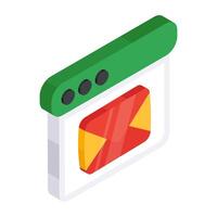 A unique design icon of email vector
