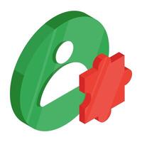 Modern design icon of profile vector