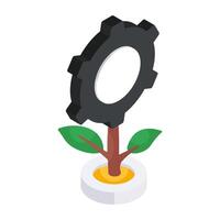 A beautiful design icon of plant development vector