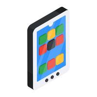 Modern design icon of mobile apps vector