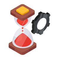 Trendy design icon of time management vector