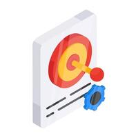 Modern design icon of target file vector