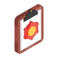 A unique design icon of file management vector