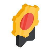 Editable design icon of setting vector