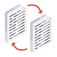 An icon design of file exchange vector