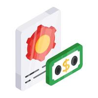 A unique design icon of file management vector