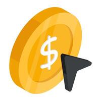 Perfect design icon of pay per click vector