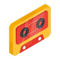 A beautiful design icon of cassette vector