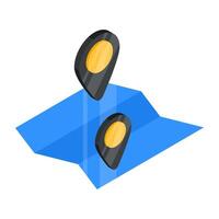 A beautiful design icon of location vector