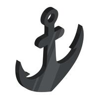 An icon design of nautical hook vector