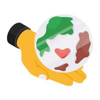 A beautiful design icon of globe vector