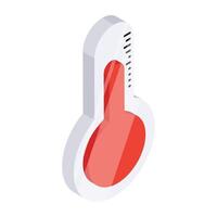 A beautiful design icon of temperature vector