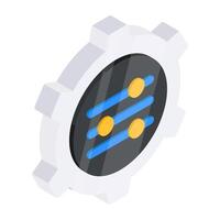An editable design icon of equalizer setting vector