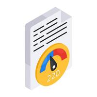 Modern design icon of file speed optimization vector
