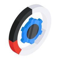 An icon design of data management vector