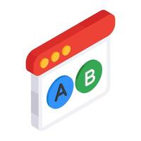 design of ab test vector