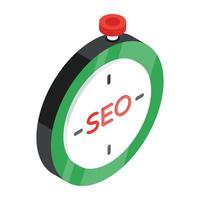 Modern design icon of seo target vector