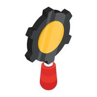 Editable design icon of search engine optimization vector