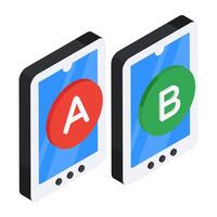 design of ab test vector