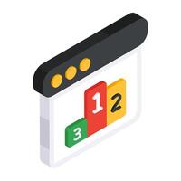A colored design icon of secure folder vector