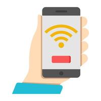 Premium design icon of mobile wifi vector