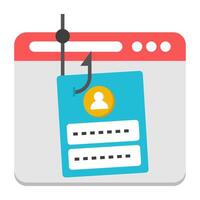 A trendy design icon of phishing user login vector
