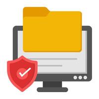 A beautiful design icon of secure folder vector