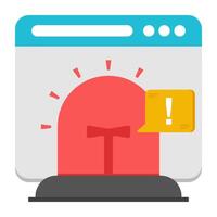 Premium design icon of web hooter vector