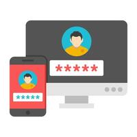 A beautiful design icon of user login vector