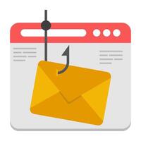 Modern design icon of phishing email vector