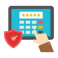 Perfect design icon of secure password vector