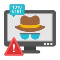 An icon design of spy vector