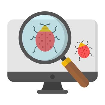 un icono diseño de buscar error vector