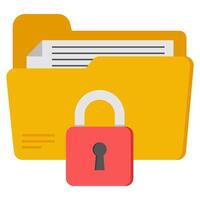 Modern design icon of locked folder vector