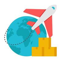 A perfect design icon of global delivery vector