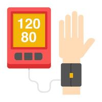 Unique design icon of bp checking vector