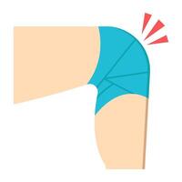 design of knee pain vector