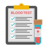 Trendy design icon of test report vector