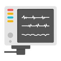 A unique design icon of ecg monitor vector