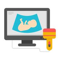 Modern design icon of ultrasound vector