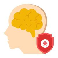 Modern design icon of brain vector
