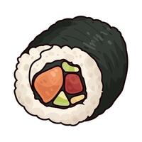 illustration of sushi roll vector