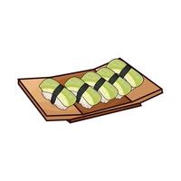 Fresh Sushi for Eating vector